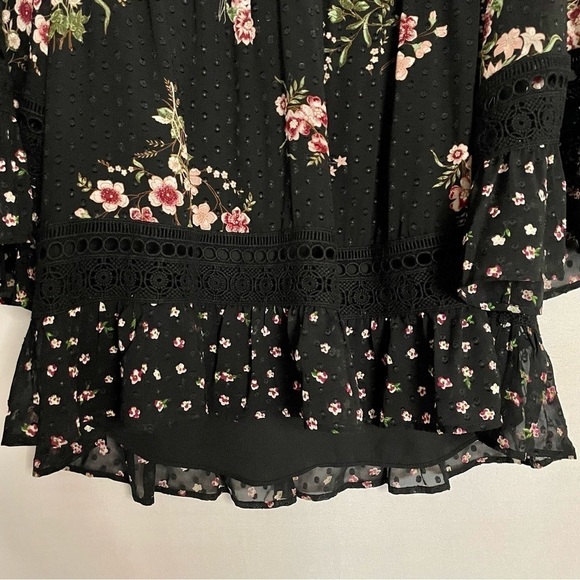 Anthropologie Maeve Steffy Boho Bell Sleeve Blouse Top - Picture 6 of 14